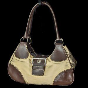 PRADA Tessuto Moon Handbag with Buckle